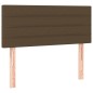vidaXL Boxspringbett mit Matratze Dunkelbraun 90x200 cm Stoff vidaXL Boxspringbett mit Matratze Dunkelbraun 90x200 cm Stoff
