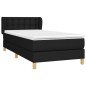 vidaXL Boxspringbett mit Matratze Schwarz 90x200 cm Stoff vidaXL Boxspringbett mit Matratze Schwarz 90x200 cm Stoff