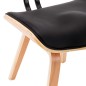 vidaXL Esszimmerstühle 2 Stk. Schwarz Bugholz und Kunstleder vidaXL Esszimmerstühle 2 Stk. Schwarz Bugholz und Kunstleder