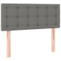 vidaXL Boxspringbett mit Matratze Dunkelgrau 90x190 cm Stoff vidaXL Boxspringbett mit Matratze Dunkelgrau 90x190 cm Stoff