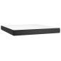 vidaXL Boxspringbett mit Matratze Schwarz 180x200 cm Kunstleder vidaXL Boxspringbett mit Matratze Schwarz 180x200 cm Kunstleder