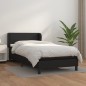 vidaXL Boxspringbett mit Matratze Schwarz 80x200 cm Kunstleder vidaXL Boxspringbett mit Matratze Schwarz 80x200 cm Kunstleder