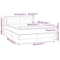 vidaXL Boxspringbett mit Matratze Schwarz 140x200 cm Kunstleder vidaXL Boxspringbett mit Matratze Schwarz 140x200 cm Kunstleder