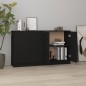 vidaXL Sideboards 2 Stk. Schwarz 60x30x70 cm Holzwerkstoff vidaXL Sideboards 2 Stk. Schwarz 60x30x70 cm Holzwerkstoff