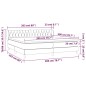 vidaXL Boxspringbett mit Matratze Dunkelgrau 200x200 cm Stoff vidaXL Boxspringbett mit Matratze Dunkelgrau 200x200 cm Stoff