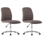 Esszimmerstühle 2 Stk. Taupe Stoff Esszimmerstühle 2 Stk. Taupe Stoff