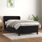vidaXL Boxspringbett mit Matratze Schwarz 80x200 cm Samt vidaXL Boxspringbett mit Matratze Schwarz 80x200 cm Samt