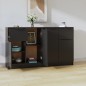 vidaXL Sideboards 2 Stk. Schwarz 60x30x70 cm Holzwerkstoff vidaXL Sideboards 2 Stk. Schwarz 60x30x70 cm Holzwerkstoff