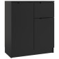 vidaXL Sideboards 2 Stk. Schwarz 60x30x70 cm Holzwerkstoff vidaXL Sideboards 2 Stk. Schwarz 60x30x70 cm Holzwerkstoff