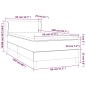 vidaXL Boxspringbett mit Matratze Grau 80x200 cm Kunstleder vidaXL Boxspringbett mit Matratze Grau 80x200 cm Kunstleder