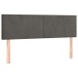 vidaXL Boxspringbett mit Matratze Dunkelgrau 140x200 cm Samt vidaXL Boxspringbett mit Matratze Dunkelgrau 140x200 cm Samt