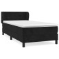vidaXL Boxspringbett mit Matratze Schwarz 80x200 cm Samt vidaXL Boxspringbett mit Matratze Schwarz 80x200 cm Samt