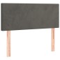 vidaXL Boxspringbett mit Matratze Dunkelgrau 90x190 cm Samt vidaXL Boxspringbett mit Matratze Dunkelgrau 90x190 cm Samt