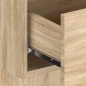 vidaXL Kopfteil mit Nachttischen Sonoma-Eiche Holzwerkstoff vidaXL Kopfteil mit Nachttischen Sonoma-Eiche Holzwerkstoff