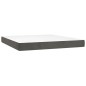 vidaXL Boxspringbett mit Matratze Dunkelgrau 180x200 cm Samt vidaXL Boxspringbett mit Matratze Dunkelgrau 180x200 cm Samt