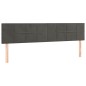 vidaXL Boxspringbett mit Matratze Dunkelgrau 180x200 cm Samt vidaXL Boxspringbett mit Matratze Dunkelgrau 180x200 cm Samt