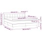 vidaXL Boxspringbett mit Matratze Dunkelgrau 180x200 cm Samt vidaXL Boxspringbett mit Matratze Dunkelgrau 180x200 cm Samt