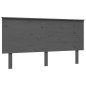 Massivholzbett mit Kopfteil Grau 160x200 cm Massivholzbett mit Kopfteil Grau 160x200 cm