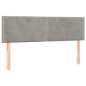 vidaXL Boxspringbett mit Matratze Hellgrau 140x190 cm Samt vidaXL Boxspringbett mit Matratze Hellgrau 140x190 cm Samt