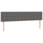 vidaXL Boxspringbett mit Matratze Grau 180x200 cm Kunstleder vidaXL Boxspringbett mit Matratze Grau 180x200 cm Kunstleder
