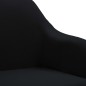 vidaXL Esszimmerstühle Drehbar 2 Stk. Schwarz Stoff vidaXL Esszimmerstühle Drehbar 2 Stk. Schwarz Stoff