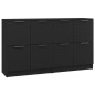 vidaXL Sideboards 2 Stk. Schwarz 60x30x70 cm Holzwerkstoff vidaXL Sideboards 2 Stk. Schwarz 60x30x70 cm Holzwerkstoff