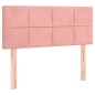 vidaXL Boxspringbett mit Matratze Rosa 100x200 cm Samt vidaXL Boxspringbett mit Matratze Rosa 100x200 cm Samt