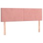 vidaXL Boxspringbett mit Matratze Rosa 140x190 cm Samt vidaXL Boxspringbett mit Matratze Rosa 140x190 cm Samt