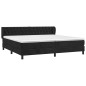 vidaXL Boxspringbett mit Matratze Schwarz 200x200 cm Samt vidaXL Boxspringbett mit Matratze Schwarz 200x200 cm Samt
