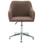 Esszimmerstühle Drehbar 2 Stk. Braun Stoff Esszimmerstühle Drehbar 2 Stk. Braun Stoff