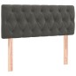 vidaXL Boxspringbett mit Matratze Dunkelgrau 90x190 cm Samt vidaXL Boxspringbett mit Matratze Dunkelgrau 90x190 cm Samt