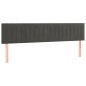 vidaXL Boxspringbett mit Matratze Dunkelgrau 160x200 cm Samt vidaXL Boxspringbett mit Matratze Dunkelgrau 160x200 cm Samt