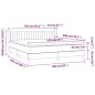 vidaXL Boxspringbett mit Matratze Dunkelgrau 160x200 cm Samt vidaXL Boxspringbett mit Matratze Dunkelgrau 160x200 cm Samt