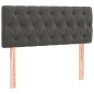 vidaXL Boxspringbett mit Matratze Dunkelgrau 90x200 cm Samt vidaXL Boxspringbett mit Matratze Dunkelgrau 90x200 cm Samt
