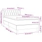 vidaXL Boxspringbett mit Matratze Dunkelgrau 90x200 cm Samt vidaXL Boxspringbett mit Matratze Dunkelgrau 90x200 cm Samt