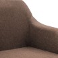 vidaXL Esszimmerstuhl Drehbar Braun Stoff vidaXL Esszimmerstuhl Drehbar Braun Stoff