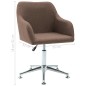 vidaXL Esszimmerstuhl Drehbar Braun Stoff vidaXL Esszimmerstuhl Drehbar Braun Stoff