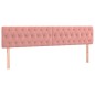 vidaXL Boxspringbett mit Matratze Rosa 200x200 cm Samt vidaXL Boxspringbett mit Matratze Rosa 200x200 cm Samt