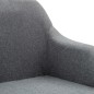 vidaXL Esszimmerstühle Drehbar 2 Stk. Hellgrau Stoff vidaXL Esszimmerstühle Drehbar 2 Stk. Hellgrau Stoff