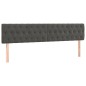 vidaXL Boxspringbett mit Matratze Dunkelgrau 180x200 cm Samt vidaXL Boxspringbett mit Matratze Dunkelgrau 180x200 cm Samt