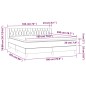 vidaXL Boxspringbett mit Matratze Dunkelgrau 180x200 cm Samt vidaXL Boxspringbett mit Matratze Dunkelgrau 180x200 cm Samt
