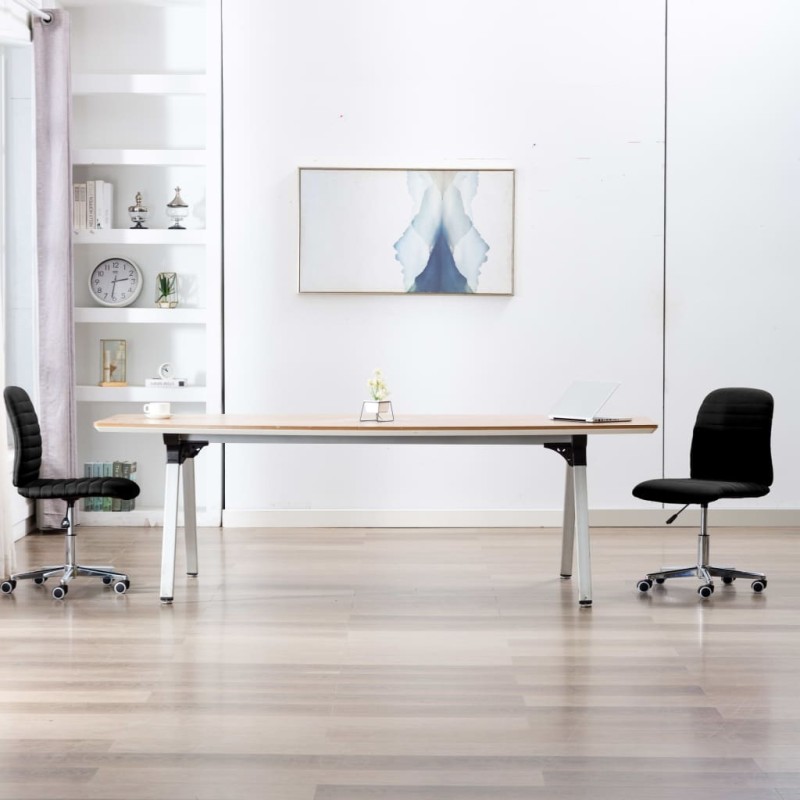 Esszimmerstühle 2 Stk. Schwarz Stoff Esszimmerstühle 2 Stk. Schwarz Stoff