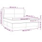 vidaXL Boxspringbett mit Matratze Taupe 180x200 cm Stoff vidaXL Boxspringbett mit Matratze Taupe 180x200 cm Stoff