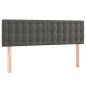 vidaXL Boxspringbett mit Matratze Dunkelgrau 140x190 cm Samt vidaXL Boxspringbett mit Matratze Dunkelgrau 140x190 cm Samt