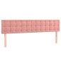 vidaXL Boxspringbett mit Matratze Rosa 200x200 cm Samt vidaXL Boxspringbett mit Matratze Rosa 200x200 cm Samt