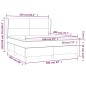 vidaXL Boxspringbett mit Matratze Dunkelgrau 160x200 cm Stoff vidaXL Boxspringbett mit Matratze Dunkelgrau 160x200 cm Stoff