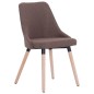 Esszimmerstühle 2 Stk. Braun Stoff Esszimmerstühle 2 Stk. Braun Stoff