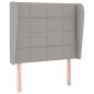 vidaXL Boxspringbett mit Matratze Hellgrau 90x190 cm Stoff vidaXL Boxspringbett mit Matratze Hellgrau 90x190 cm Stoff