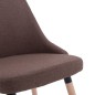 Esszimmerstühle 2 Stk. Braun Stoff Esszimmerstühle 2 Stk. Braun Stoff