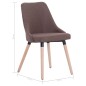 Esszimmerstühle 2 Stk. Braun Stoff Esszimmerstühle 2 Stk. Braun Stoff